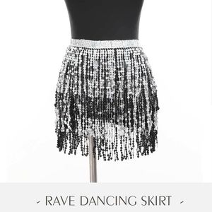 Women’s Sequin Club / Belly Dancing Rave Skirt